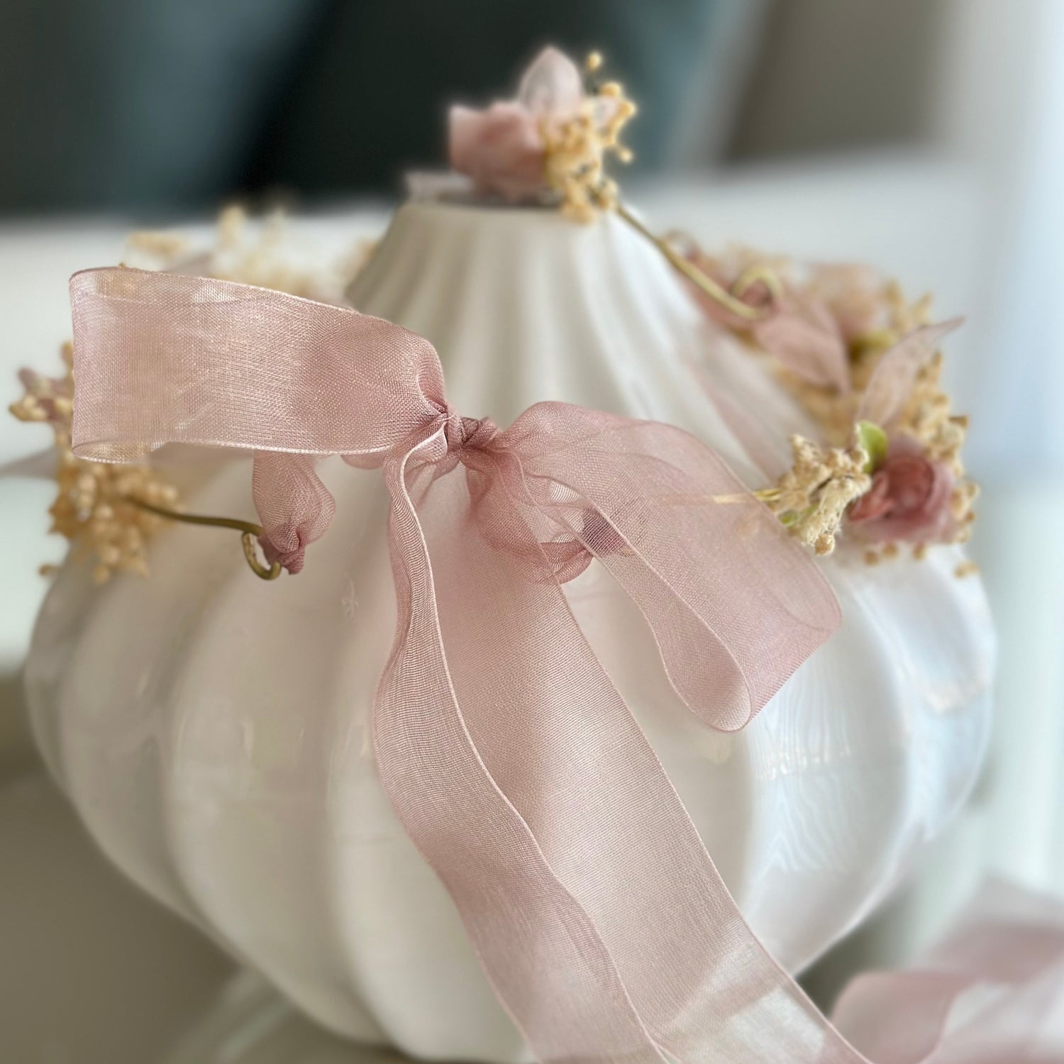 Conjunto de Tiara de Cabelo e Pulseira Elegante De Cerimónia Floral