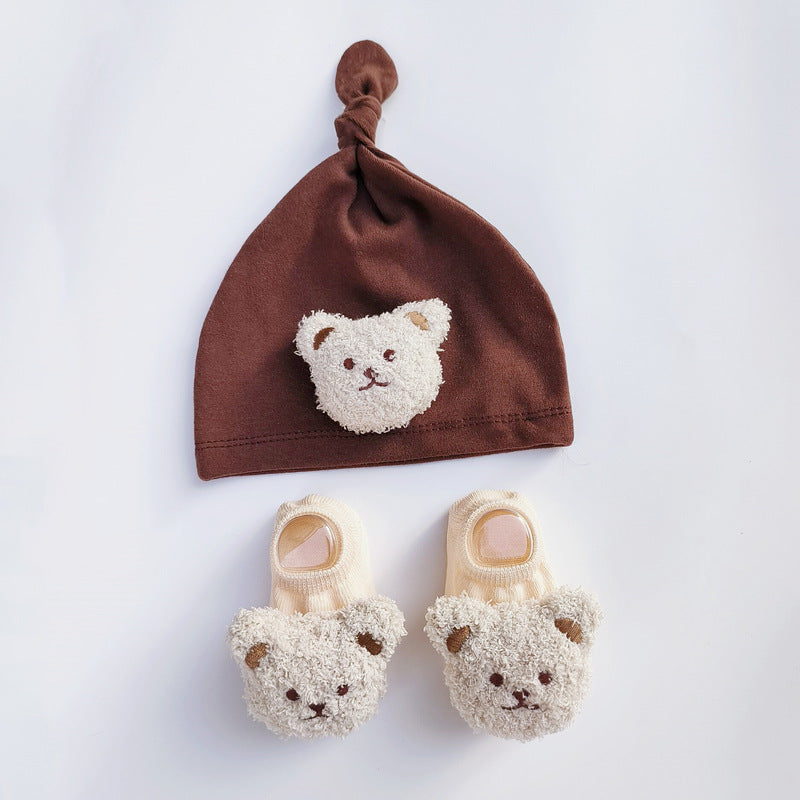 Conjunto Gorro e Carapins de Bebé