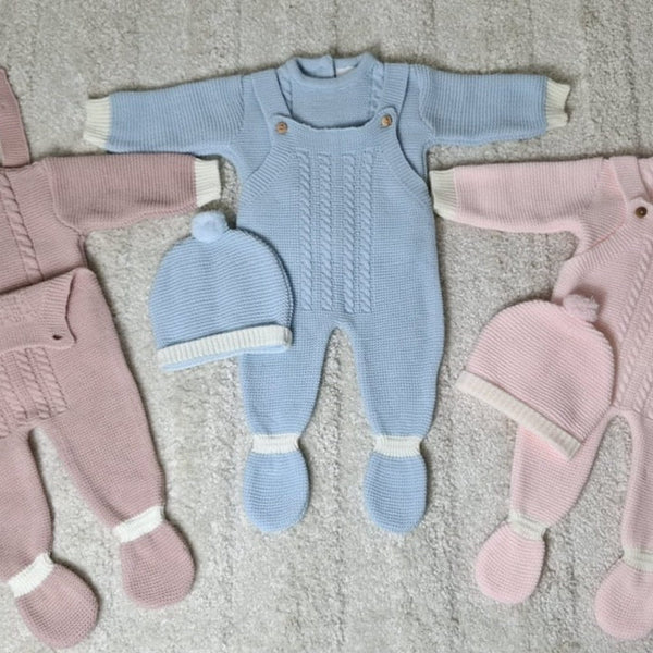 Conjunto de 3 Peças em Malha para Bebé