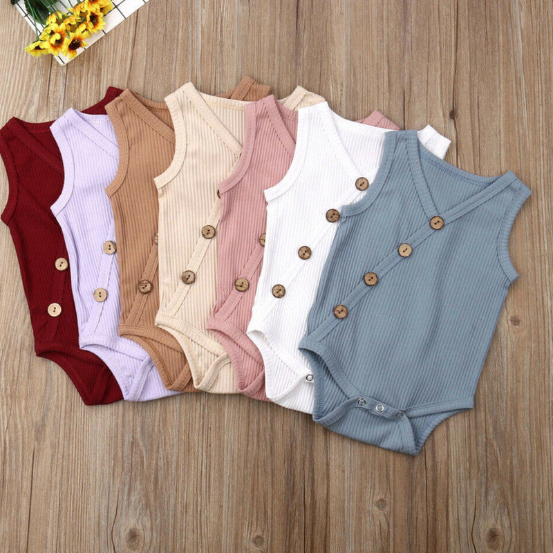 Babygrow de Verão – Manga Curta em Algodão