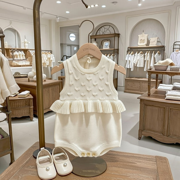 Fofo de Bebé em Malha com Folhos