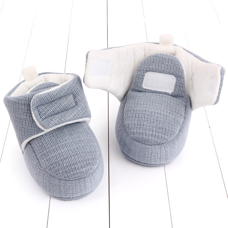 Sapatos de Algodão para Bebé com Fecho em Velcro