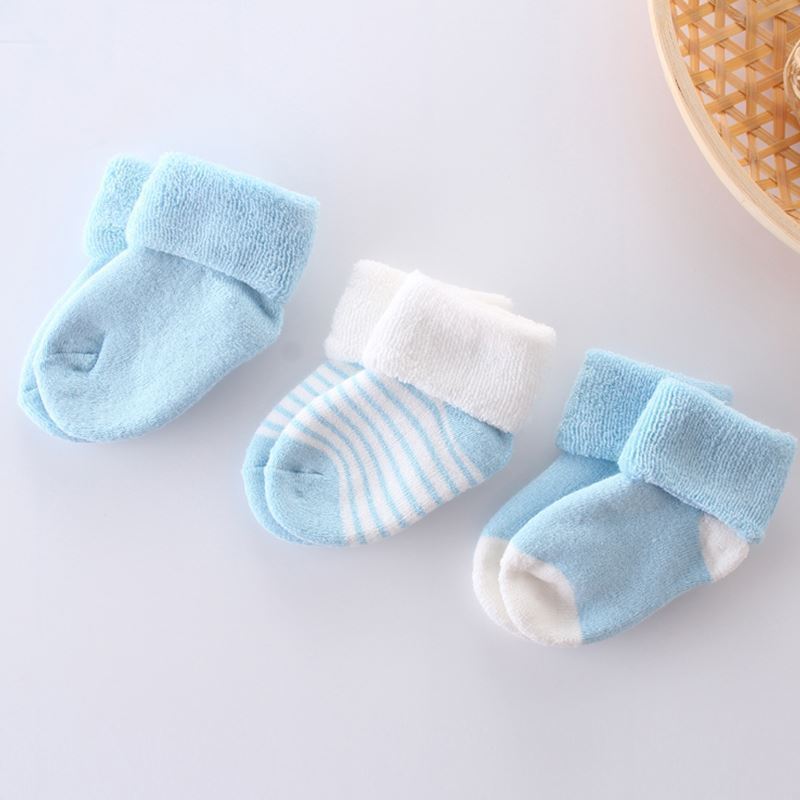 Conjunto de 3 Pares de Meias para Bebé