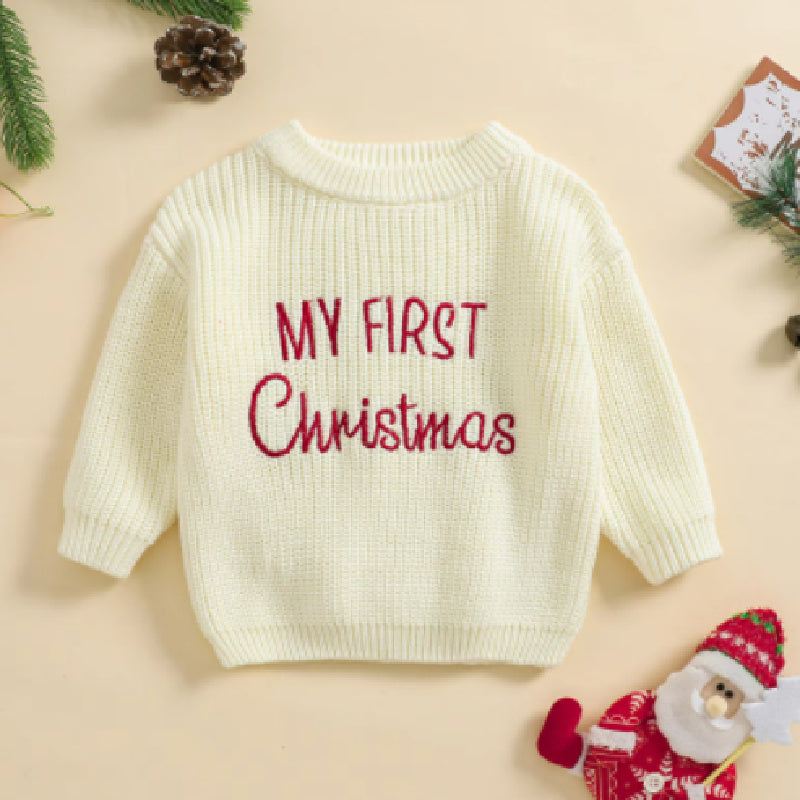 Camisola de Natal em Malha com Bordado