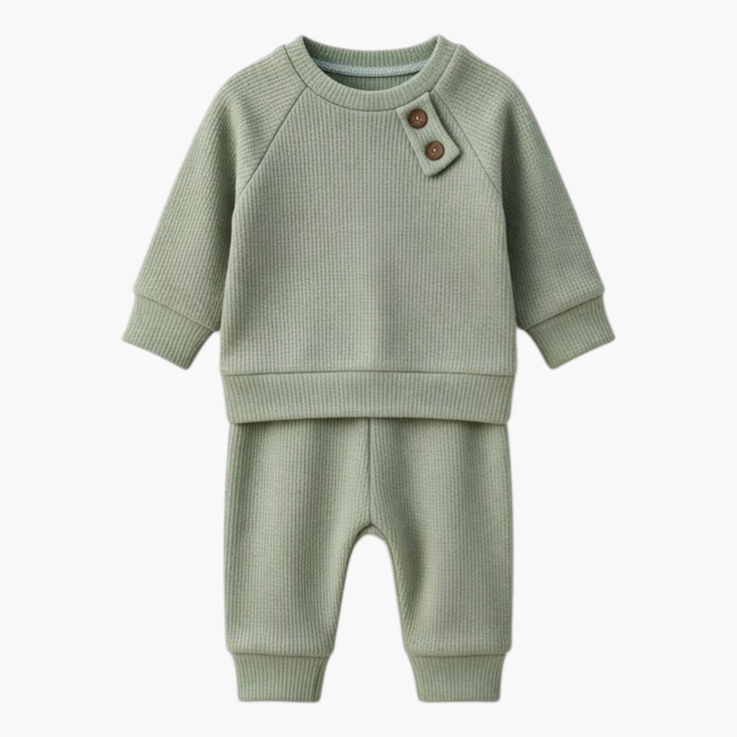 Conjunto de Bebé em Cor Lisa – Camisola e Calças