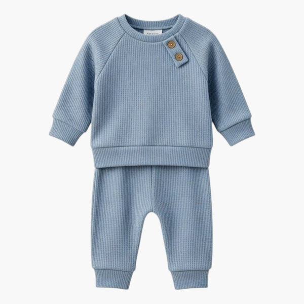 Conjunto de Bebé em Cor Lisa – Camisola e Calças