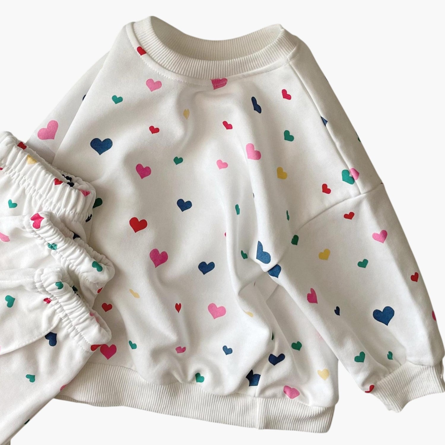 Conjunto Bebé Corações Coloridos