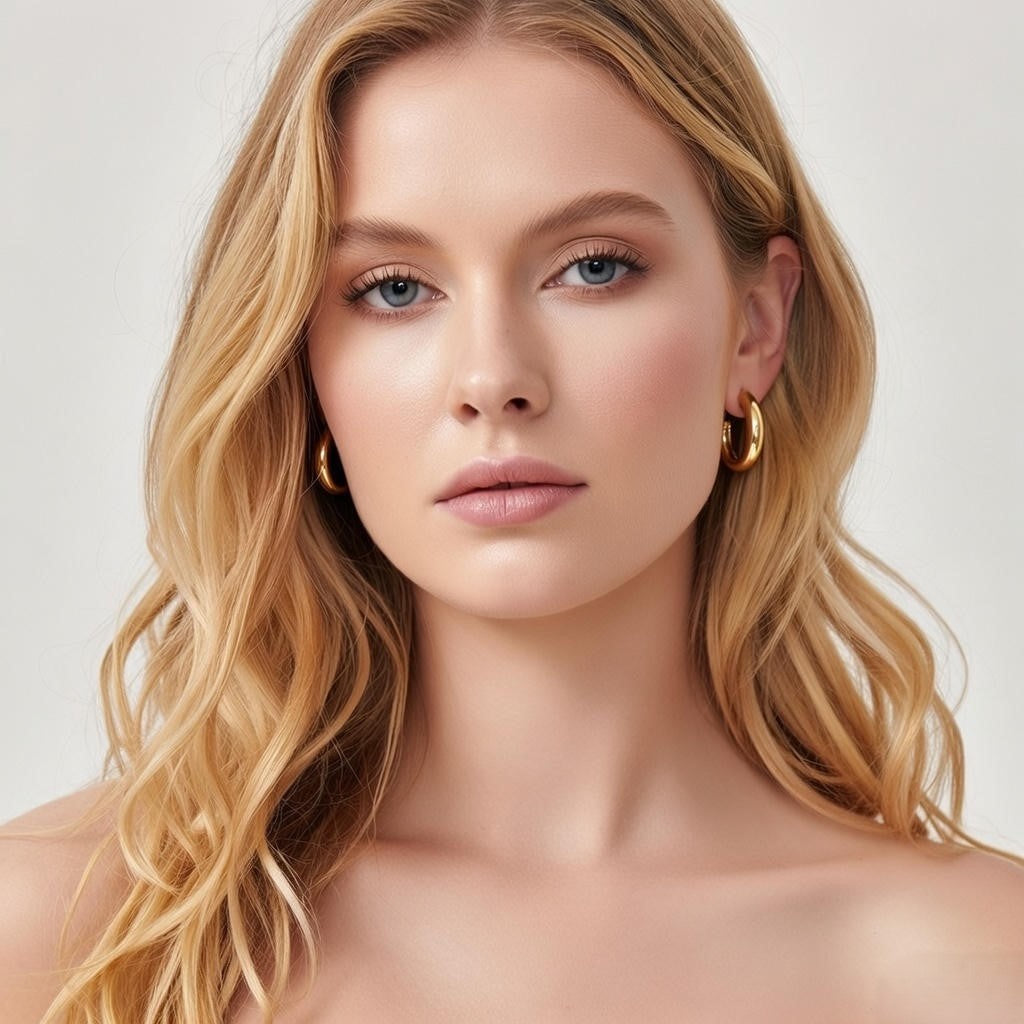 Brincos em Aço Inoxidável Banhados a Ouro