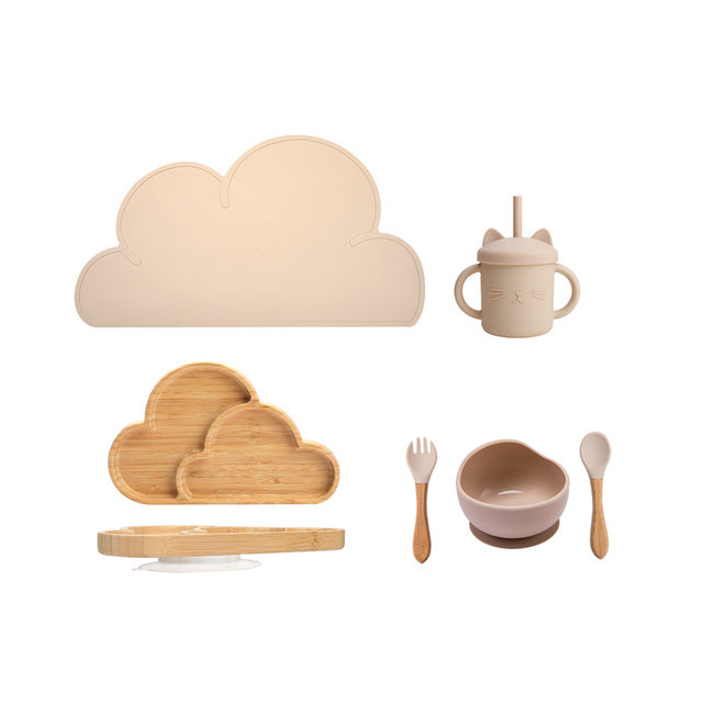 Conjunto de Refeição 5 ou 7 Peças Silicone