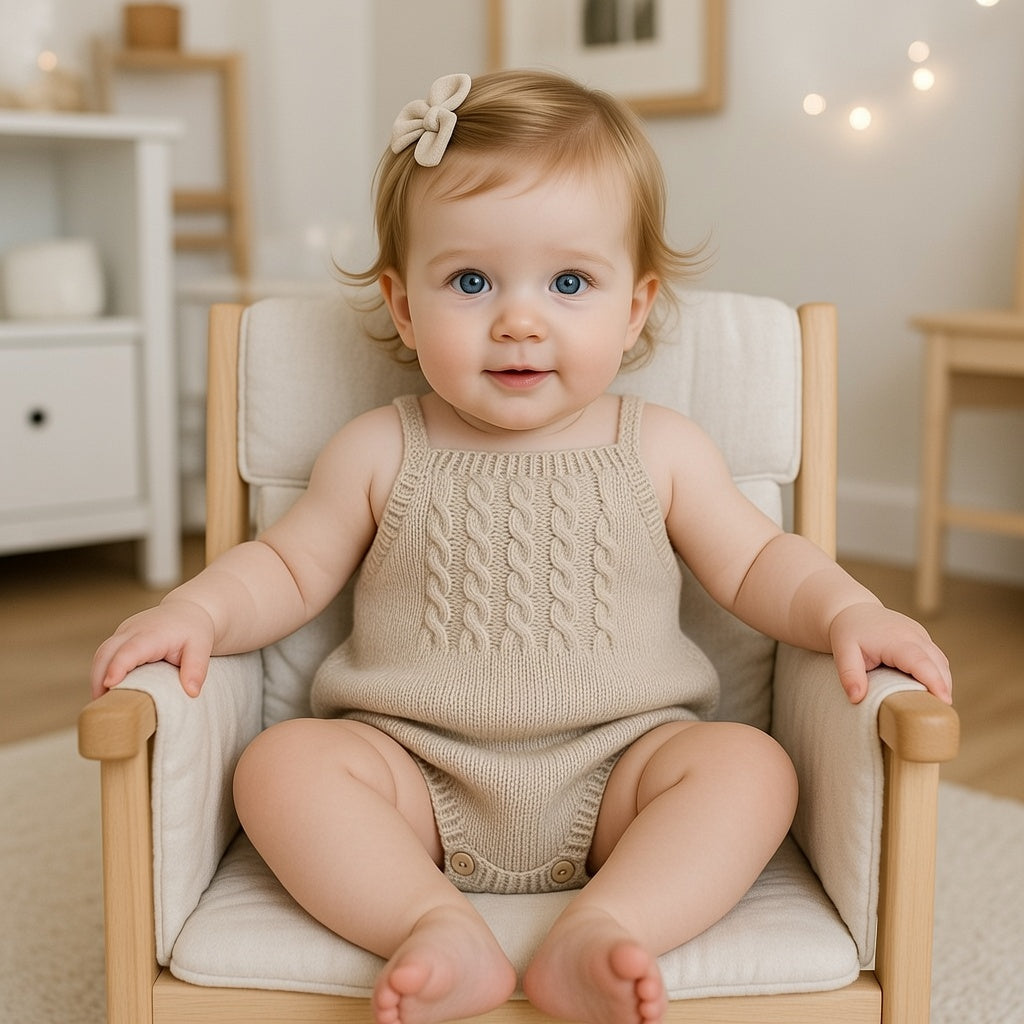 Macacão Infantil em Malha Torcida com Alças