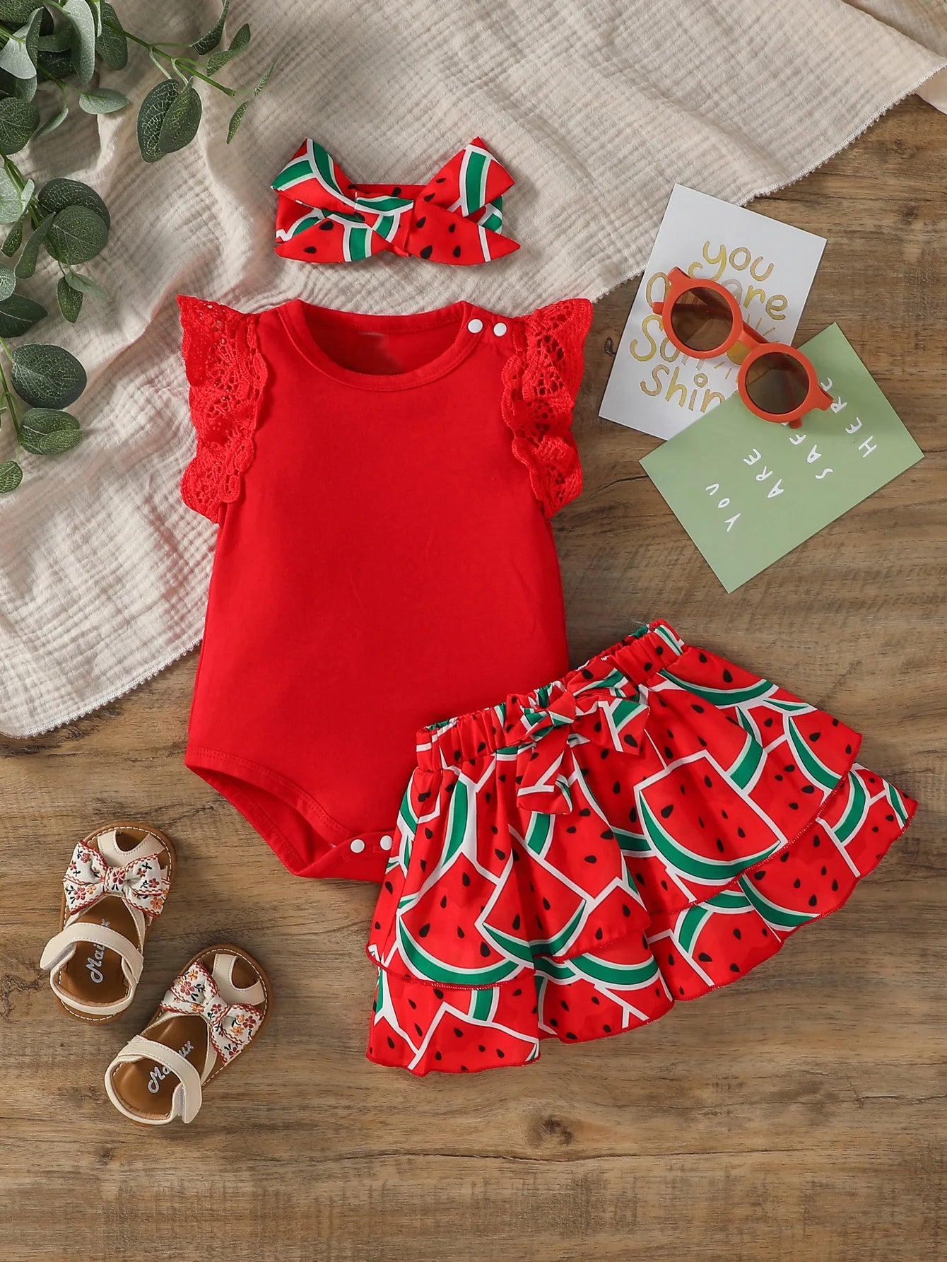 Conjunto Body e Saia Watermalon