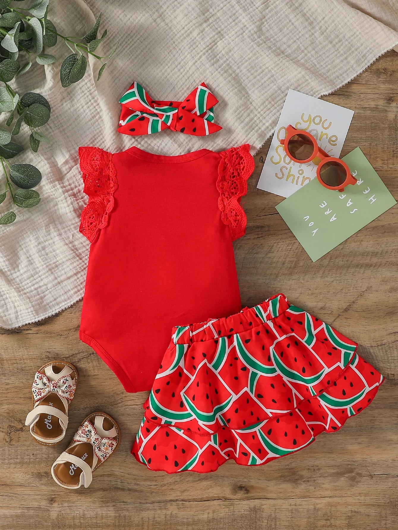 Conjunto Body e Saia Watermalon