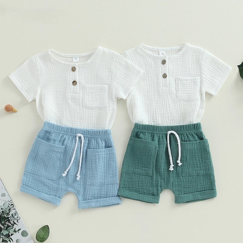 Conjunto de Verão 2 Peças para Bebé Menino