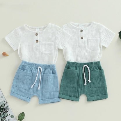 Conjunto de Verão 2 Peças para Bebé Menino