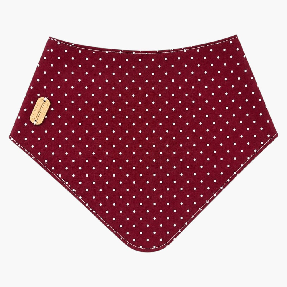 Babete Bandana Poás Bordeaux em Algodão