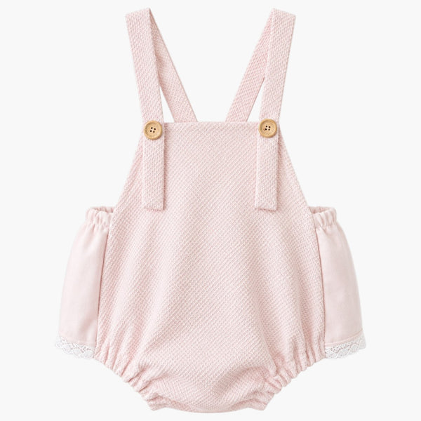 Romper Jardim Encantado Rosa com Laço Delicado