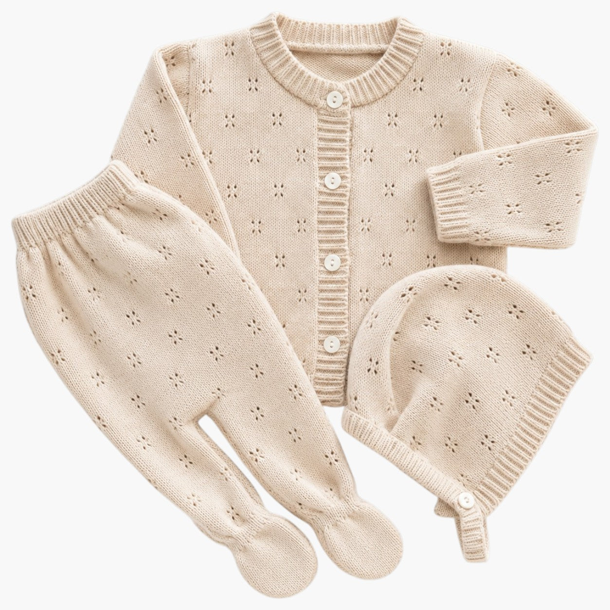 Conjunto Tricot Primeiros Meses