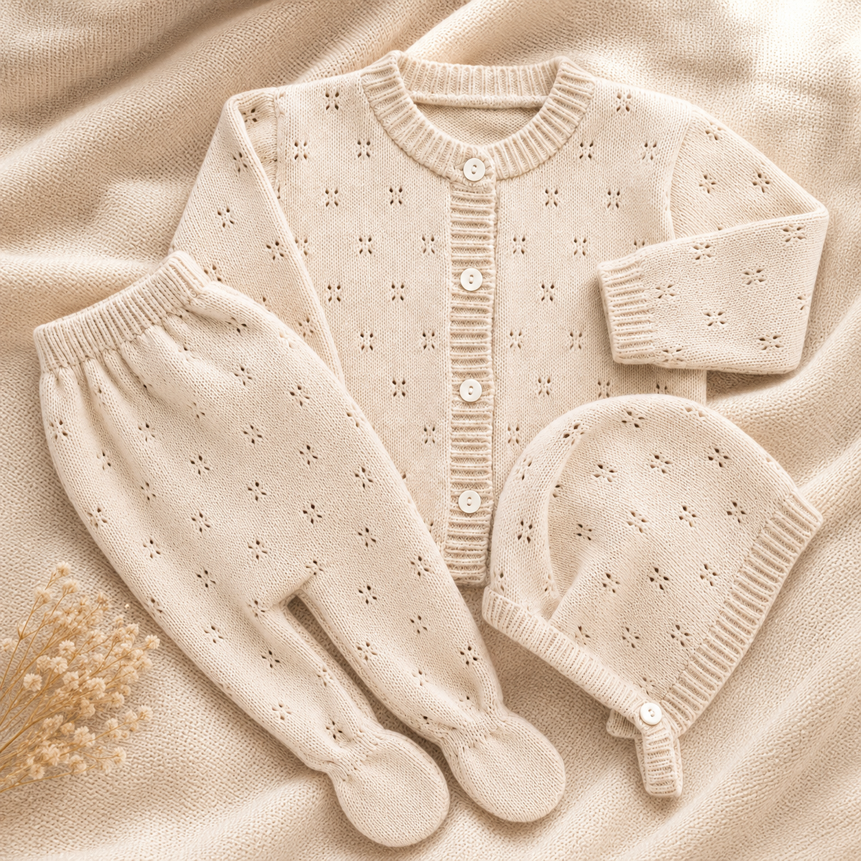 Conjunto Tricot Primeiros Meses