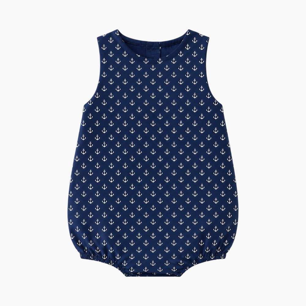Romper Marinheiro com Padrão Âncoras