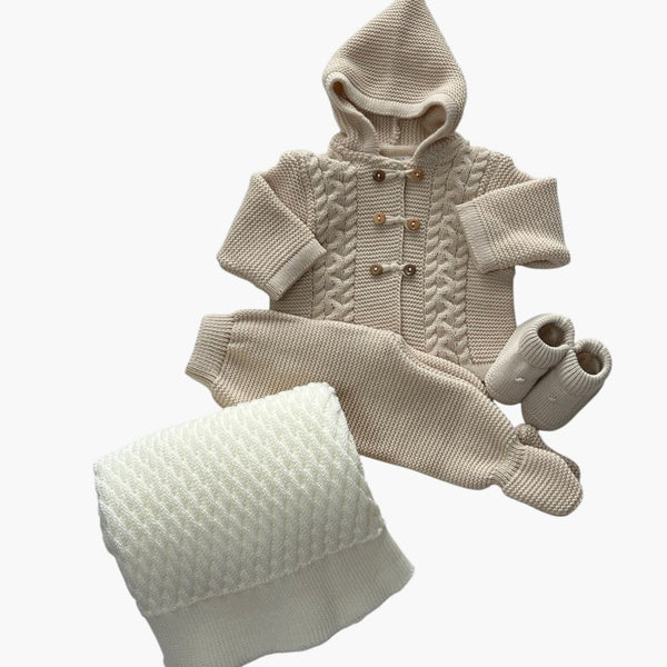 Conjunto de 2 Peças Para Bebé Bege
