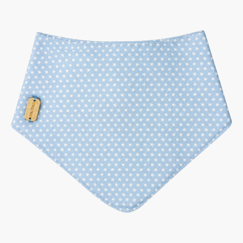 Bandana Infantil Estrelas Azul Céu Conforto, Estilo e Delicadeza para o Seu Bebé