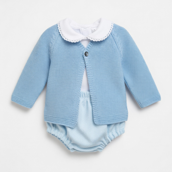 Conjunto de Bebé 3 Peças em Algodão Premium