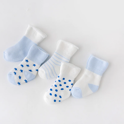5 Pares de Meias Infantis