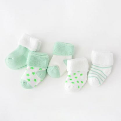 5 Pares de Meias Infantis