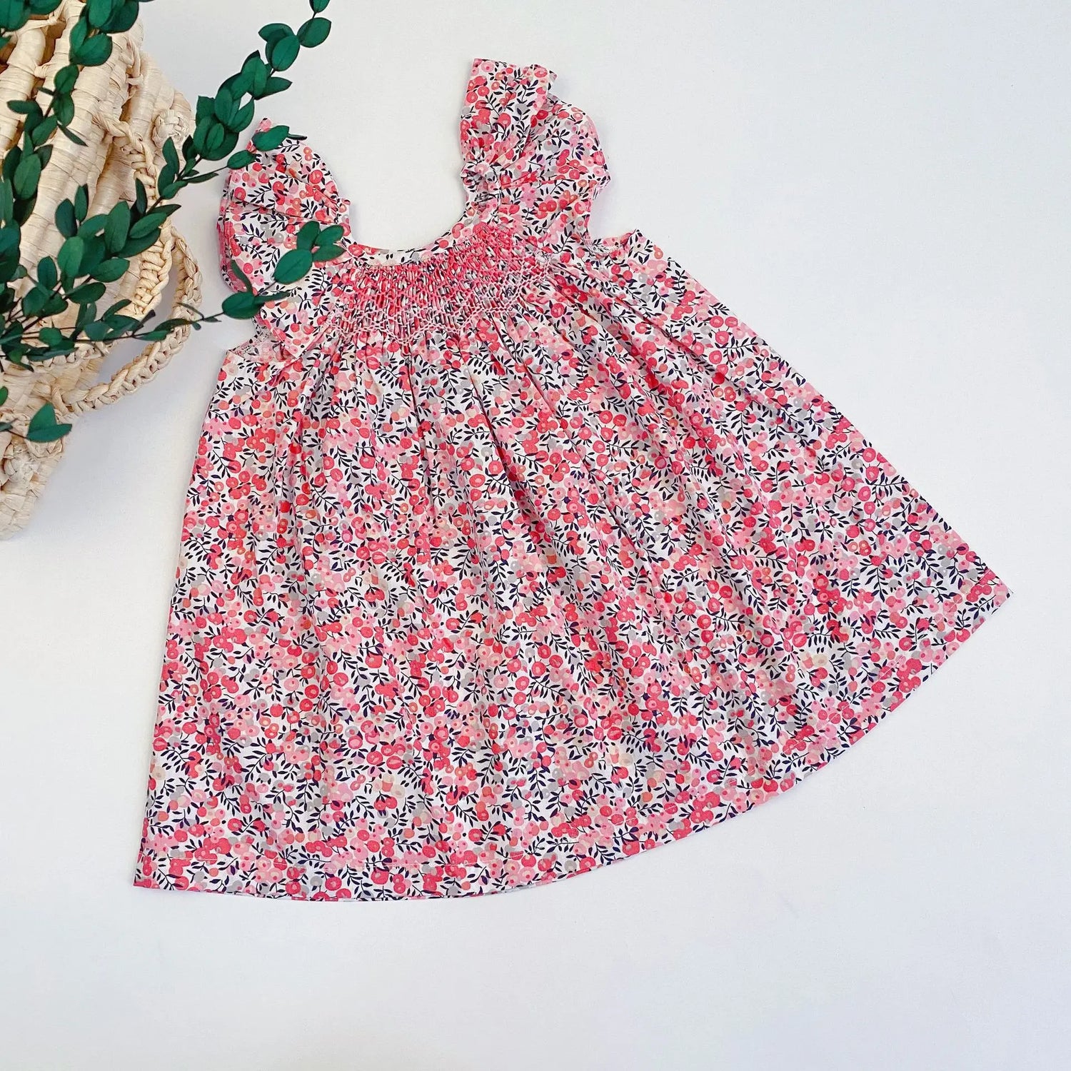 Vestido de Alças Floral para Menina de Verão
