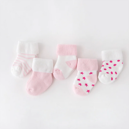 5 Pares de Meias Infantis