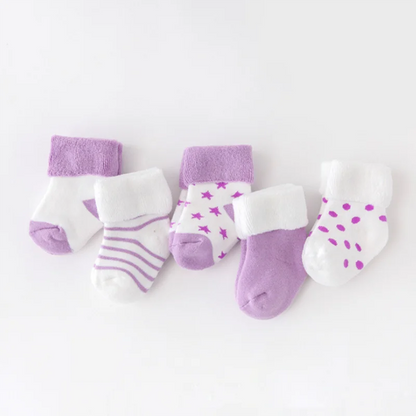 5 Pares de Meias Infantis