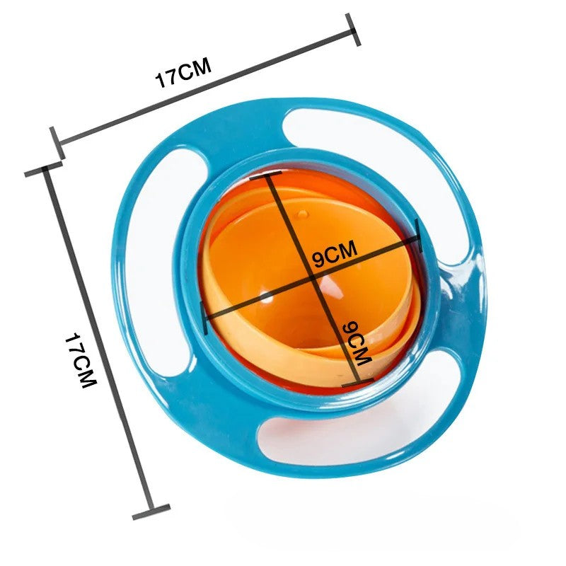Taça Infantil Universal Rotativa 360° – Design Antiderrame