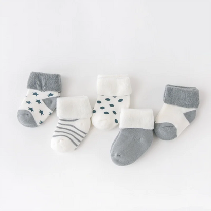 5 Pares de Meias Infantis