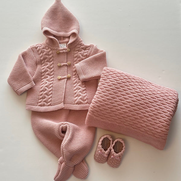 Conjunto de 2 Peças Para Bebé Rosa
