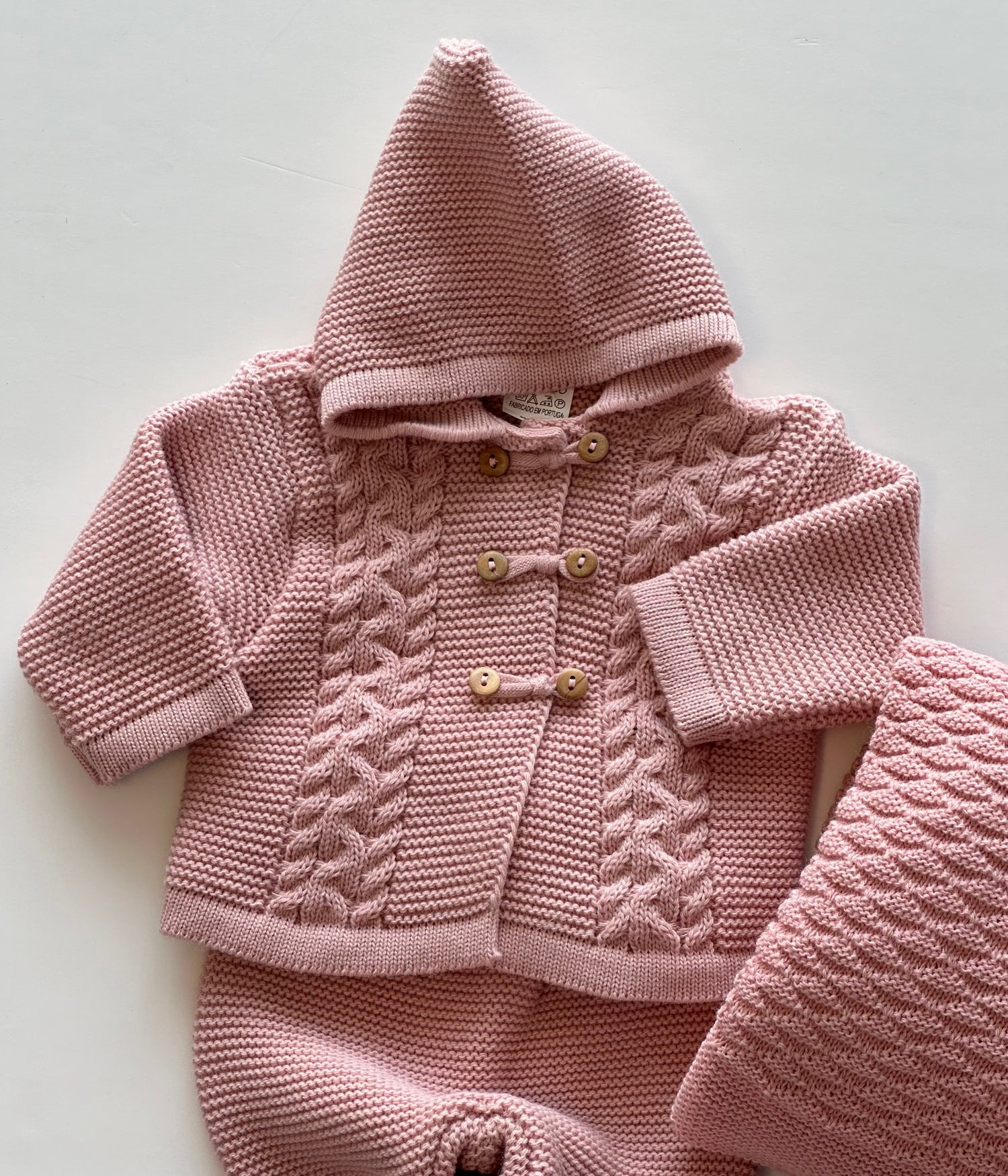 Conjunto de 2 Peças Para Bebé Rosa