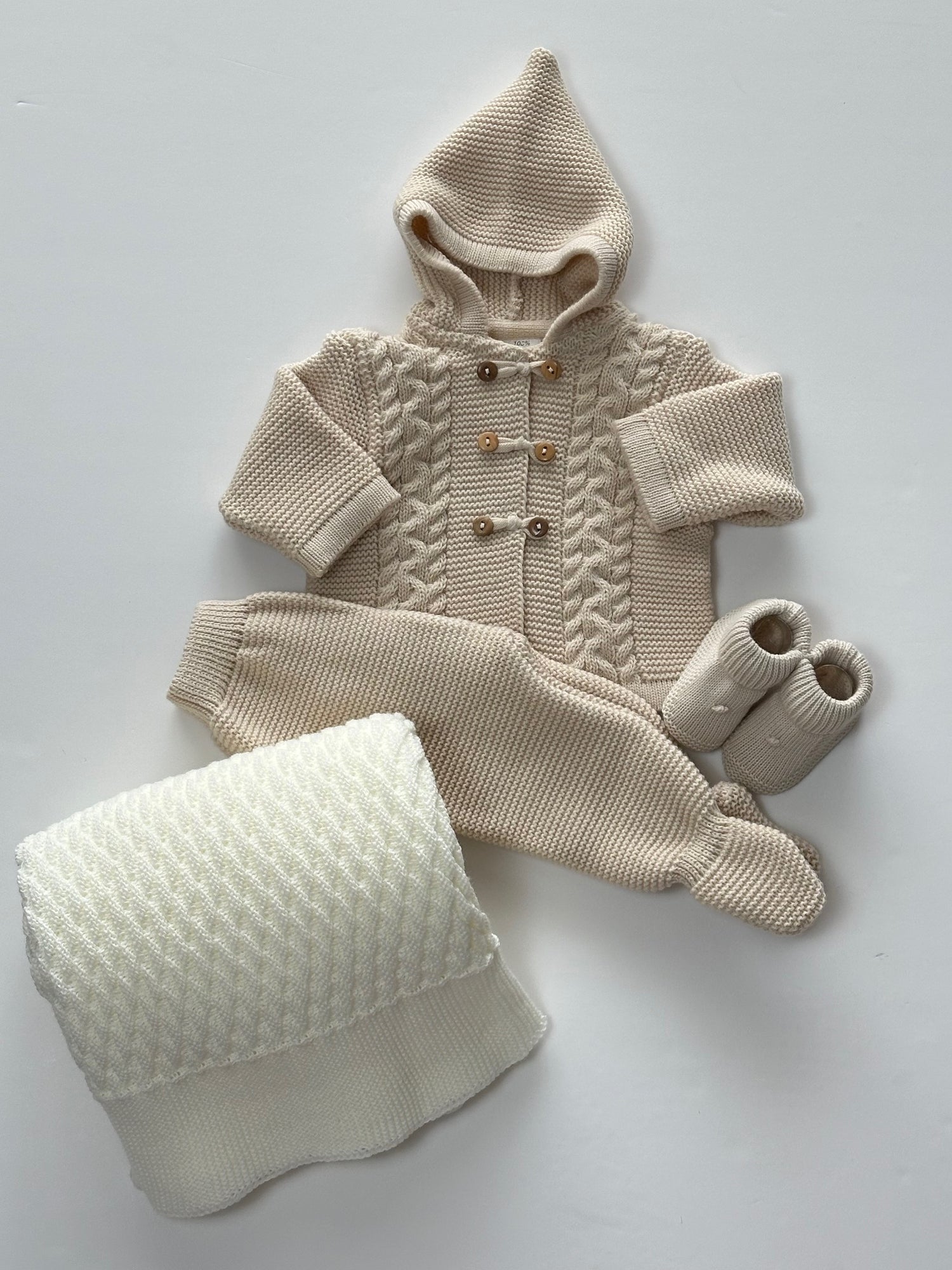 Conjunto de 2 Peças Para Bebé Bege