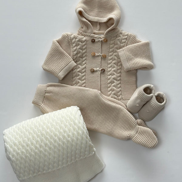 Conjunto de 2 Peças Para Bebé Bege