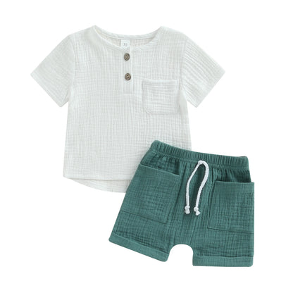 Conjunto de Verão 2 Peças para Bebé Menino
