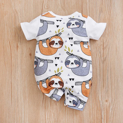 Macacão de Verão Estampado com Animais