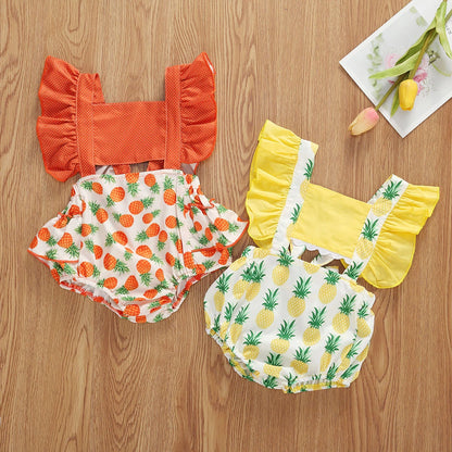 Macacão de Verão para Bebé Menina – Estampado