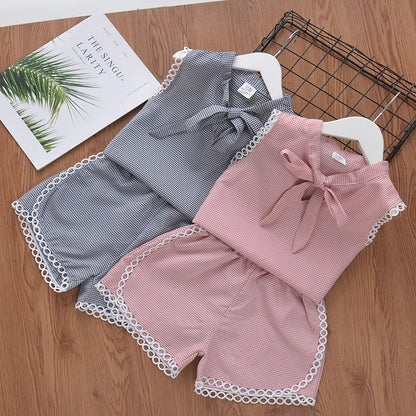 Conjunto para Menina - Colete e Calções