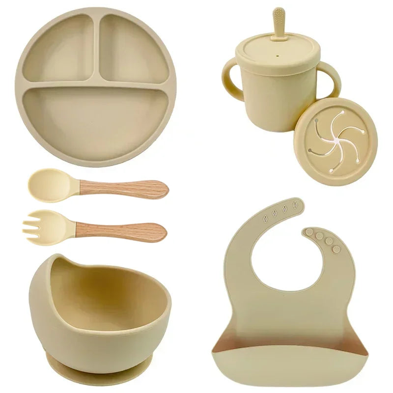 Conjunto de Alimentação Infantil em Silicone