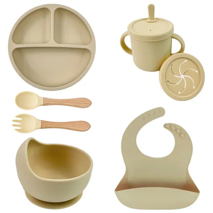 Conjunto de Alimentação Infantil em Silicone