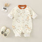 Babygrow de Algodão com Estampado Cartoon Manga Comprida