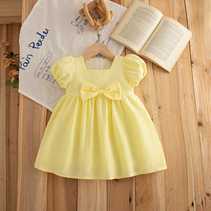 Vestido de Verão para Bebé Menina com Laço
