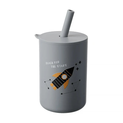 Caneca com Palhinha para Bebé em Silicone