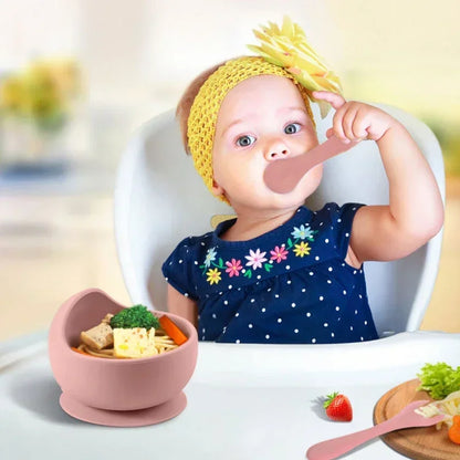 Conjunto de Alimentação Infantil em Silicone