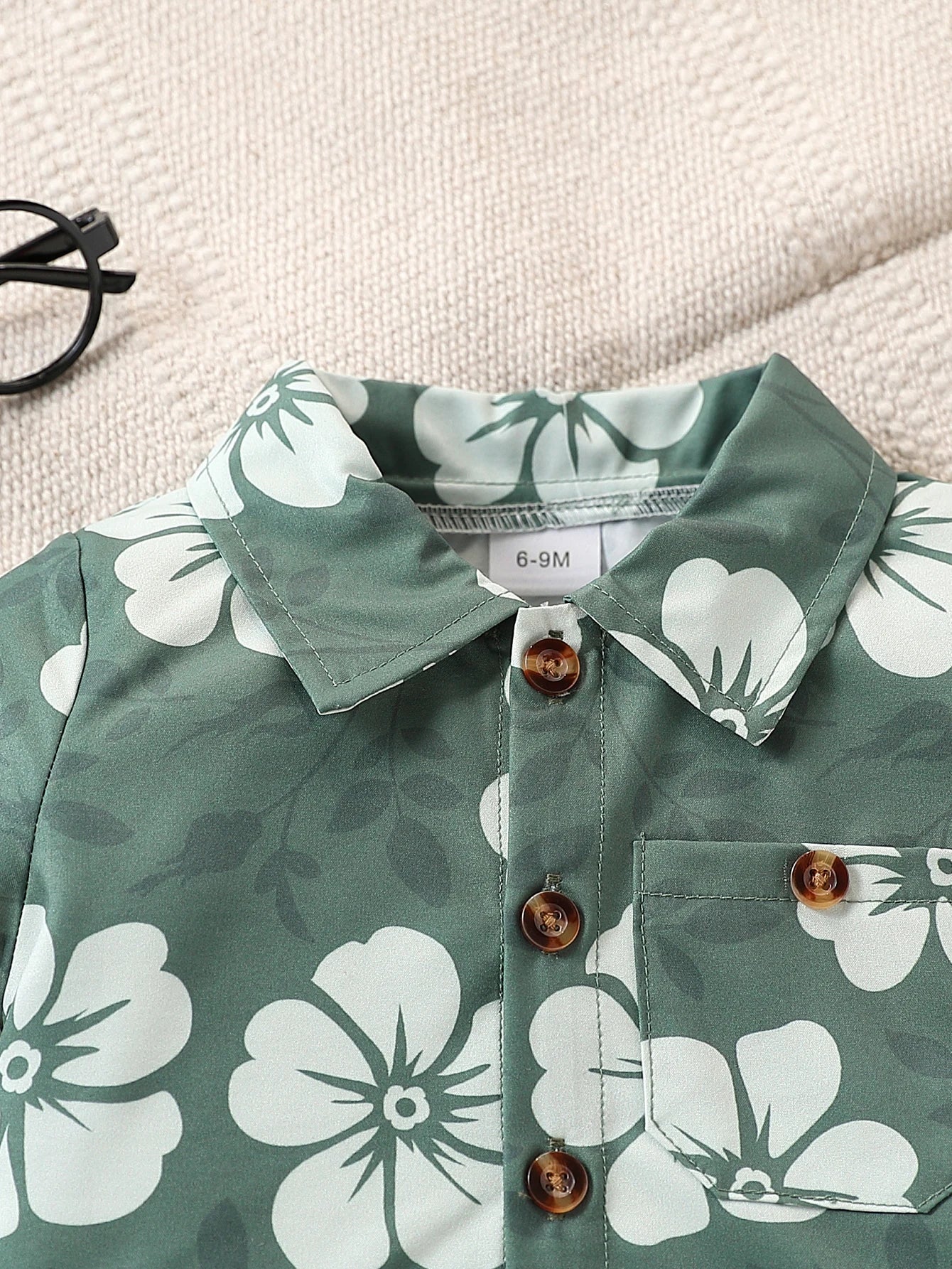 Conjunto Verão 2 Peças para Menino - Camisa com Bolsos e Calções