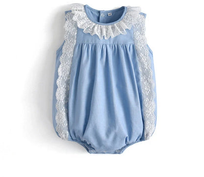 Fato de Verão para Bebé Menina com Gorro – Algodão