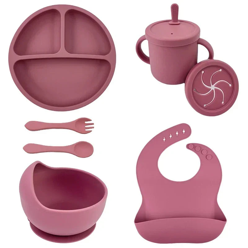 Conjunto de Alimentação Infantil em Silicone